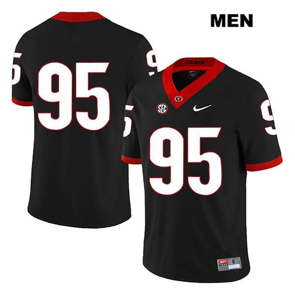 Georgia Bulldogs Men's Noah Chumley #95 NCAA No Name Legend Authentic Black Nike Stitched College Football Jersey BHY5756RS